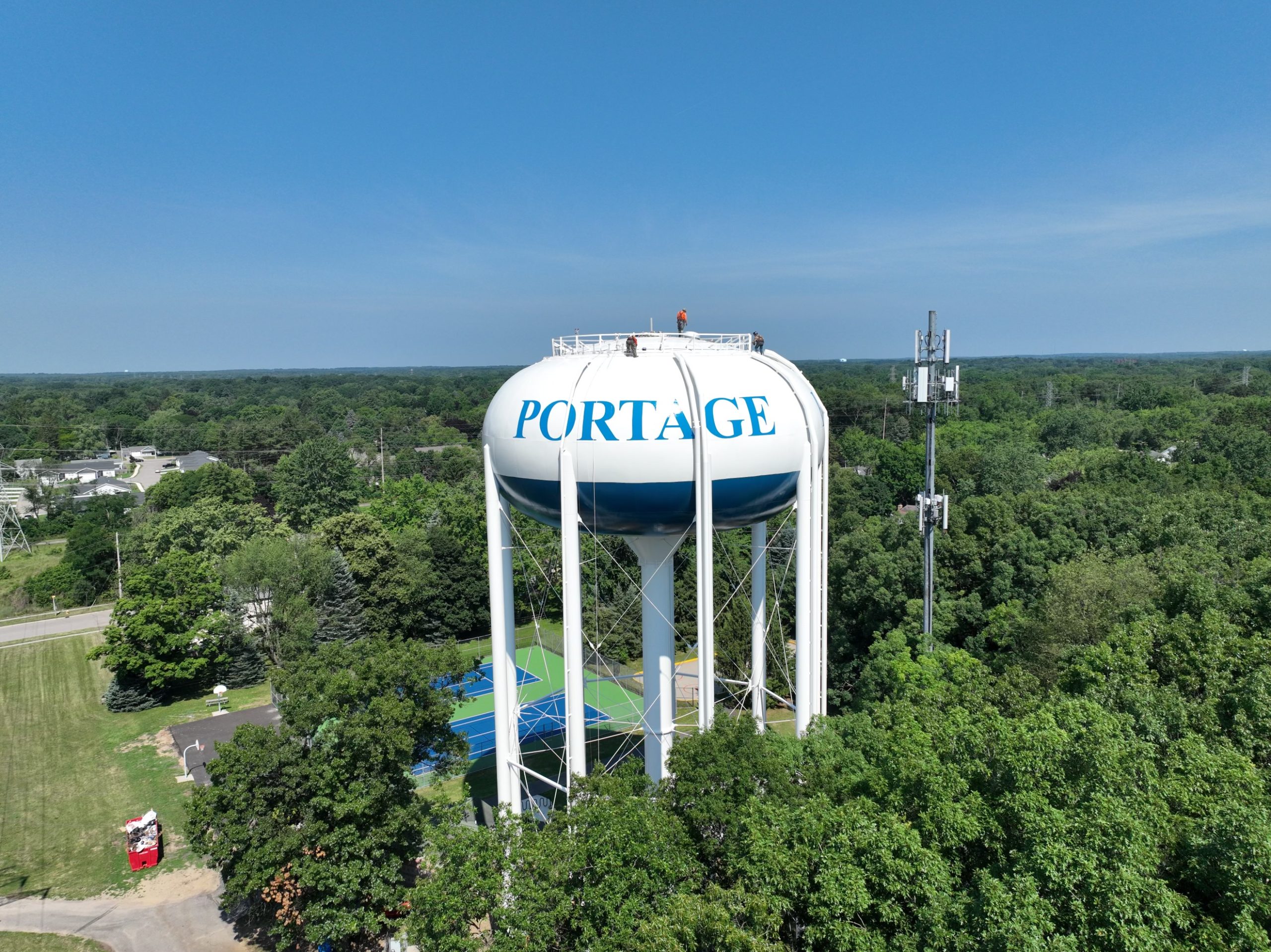 Portage, MI Elevated Water Storage Tank Rehabilitation Project